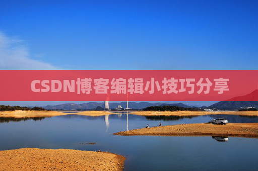 CSDN博客编辑小技巧分享